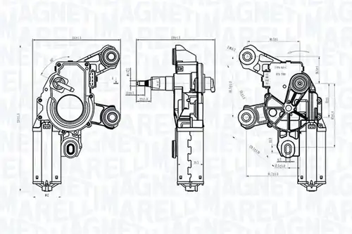 двигател на чистачките MAGNETI MARELLI 064072500010