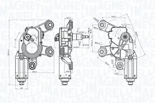 двигател на чистачките MAGNETI MARELLI 064073000010