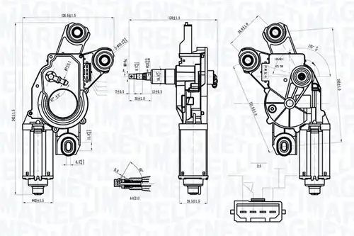 двигател на чистачките MAGNETI MARELLI 064073600010