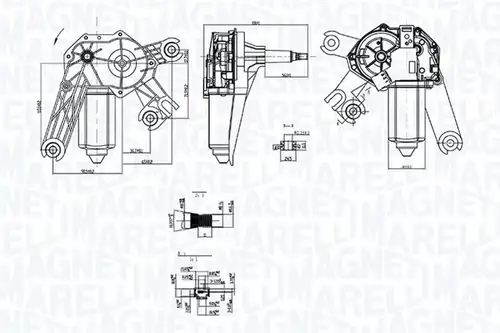 двигател на чистачките MAGNETI MARELLI 064073800010