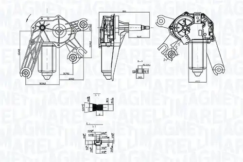 двигател на чистачките MAGNETI MARELLI 064073900010