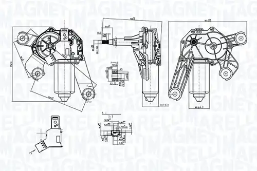 двигател на чистачките MAGNETI MARELLI 064074100010