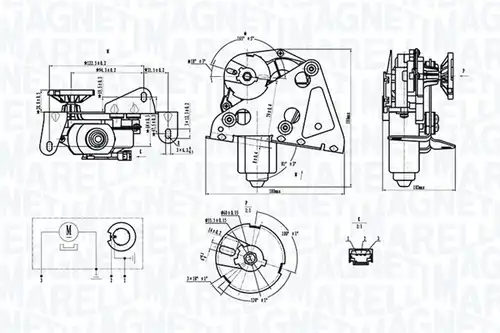 двигател на чистачките MAGNETI MARELLI 064074500010