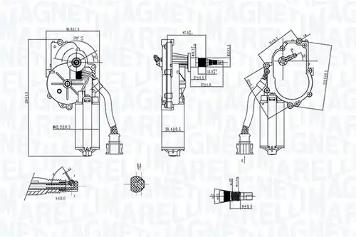 двигател на чистачките MAGNETI MARELLI 064074700010