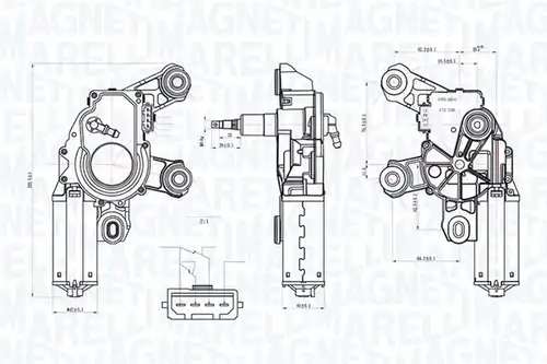 двигател на чистачките MAGNETI MARELLI 064074800010