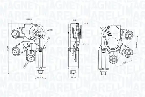двигател на чистачките MAGNETI MARELLI 064074900010