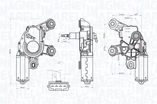 двигател на чистачките MAGNETI MARELLI 064075000010