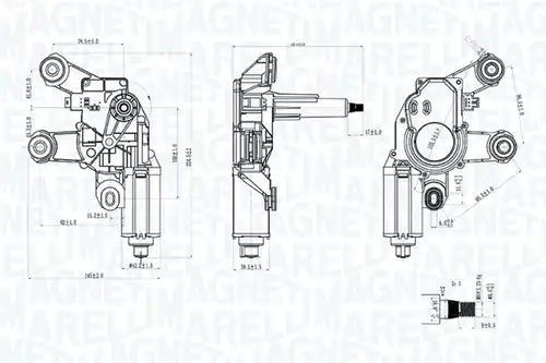 двигател на чистачките MAGNETI MARELLI 064076000010