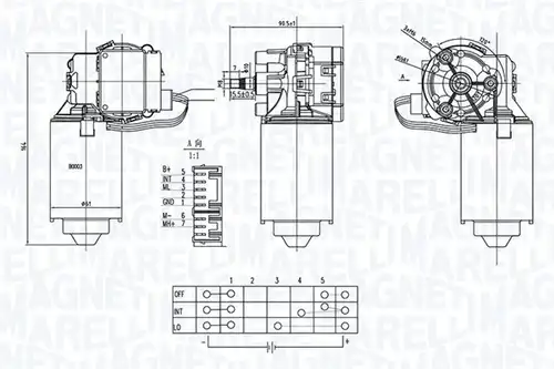 двигател на чистачките MAGNETI MARELLI 064373800010