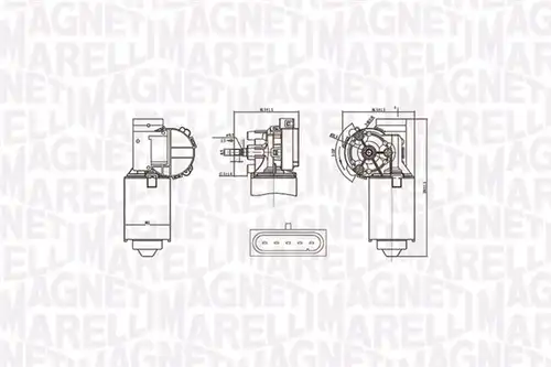 двигател на чистачките MAGNETI MARELLI 064375400010