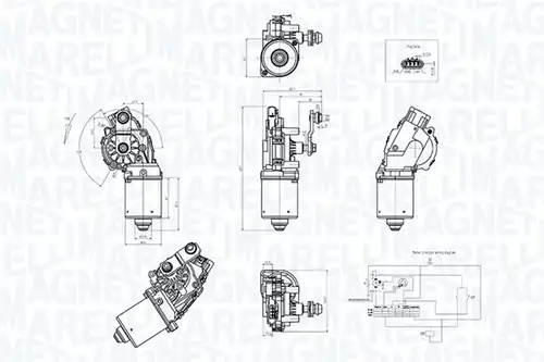 двигател на чистачките MAGNETI MARELLI 064375700010