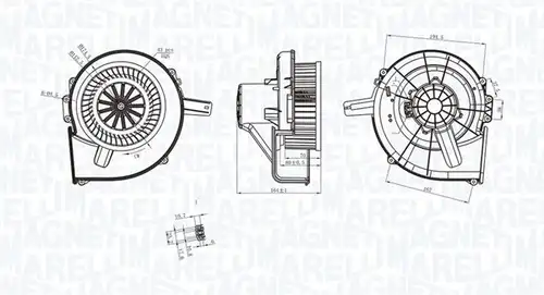 вентилатор вътрешно пространство MAGNETI MARELLI 069412211010