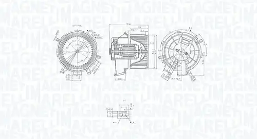 вентилатор вътрешно пространство MAGNETI MARELLI 069412236010