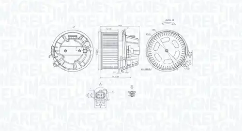 вентилатор вътрешно пространство MAGNETI MARELLI 069412240010