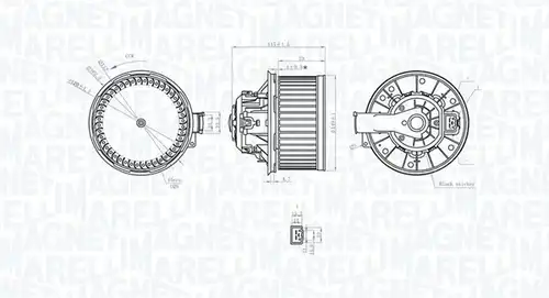 вентилатор вътрешно пространство MAGNETI MARELLI 069412255010