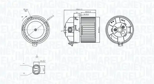 вентилатор вътрешно пространство MAGNETI MARELLI 069412282010