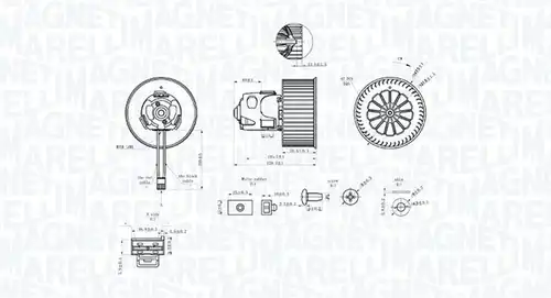 вентилатор вътрешно пространство MAGNETI MARELLI 069412344010