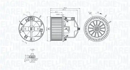 вентилатор вътрешно пространство MAGNETI MARELLI 069412352010