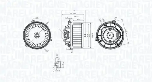 вентилатор вътрешно пространство MAGNETI MARELLI 069412363010
