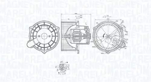 вентилатор вътрешно пространство MAGNETI MARELLI 069412367010
