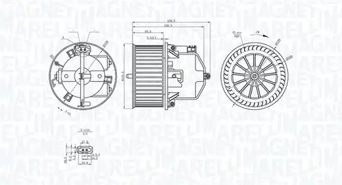 вентилатор вътрешно пространство MAGNETI MARELLI 069412371010