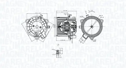 вентилатор вътрешно пространство MAGNETI MARELLI 069412381010