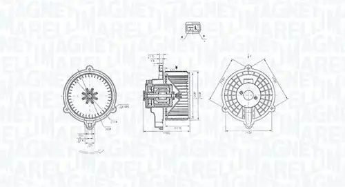 вентилатор вътрешно пространство MAGNETI MARELLI 069412384010