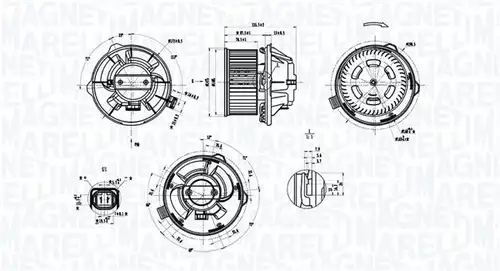 вентилатор вътрешно пространство MAGNETI MARELLI 069412389010