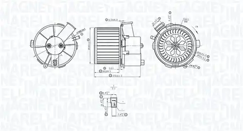 вентилатор вътрешно пространство MAGNETI MARELLI 069412402010