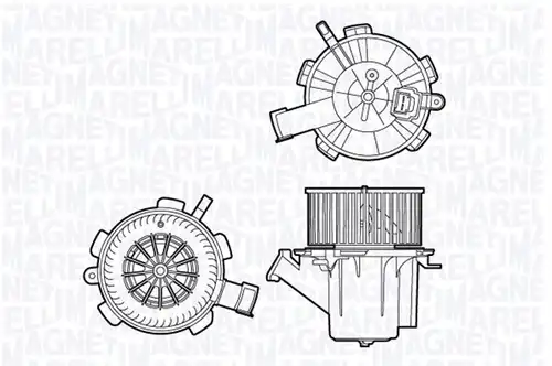 вентилатор вътрешно пространство MAGNETI MARELLI 069412706010