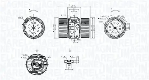 вентилатор вътрешно пространство MAGNETI MARELLI 069412748010