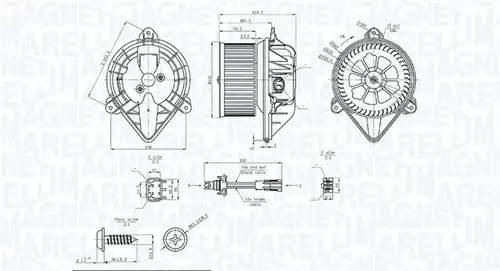 вентилатор вътрешно пространство MAGNETI MARELLI 069412753010