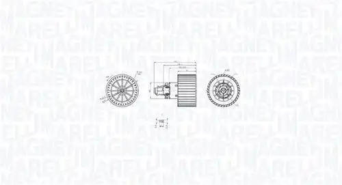 вентилатор вътрешно пространство MAGNETI MARELLI 069412757010