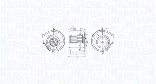 вентилатор вътрешно пространство MAGNETI MARELLI 069412758010