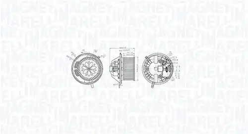 вентилатор вътрешно пространство MAGNETI MARELLI 069412760010