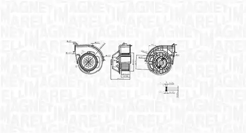 вентилатор вътрешно пространство MAGNETI MARELLI 069412761010