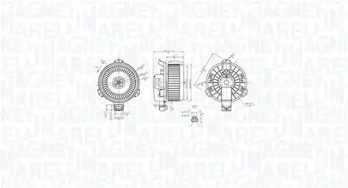 вентилатор вътрешно пространство MAGNETI MARELLI 069412762010