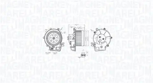 вентилатор вътрешно пространство MAGNETI MARELLI 069412763010