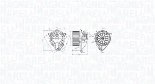 вентилатор вътрешно пространство MAGNETI MARELLI 069412764010
