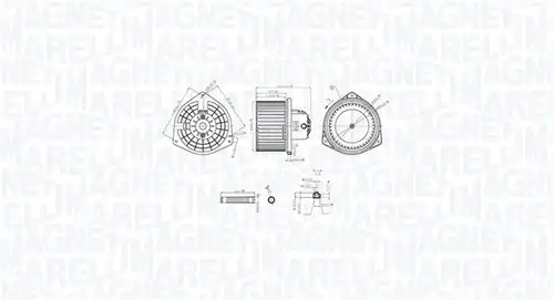 вентилатор вътрешно пространство MAGNETI MARELLI 069412765010