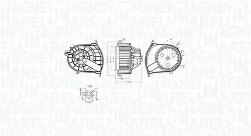 вентилатор вътрешно пространство MAGNETI MARELLI 069412767010