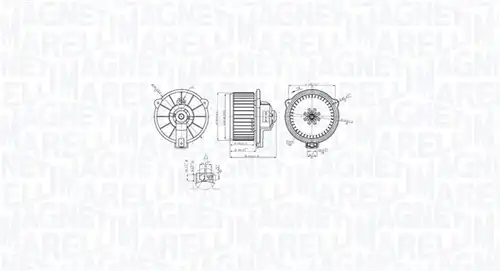 вентилатор вътрешно пространство MAGNETI MARELLI 069412768010