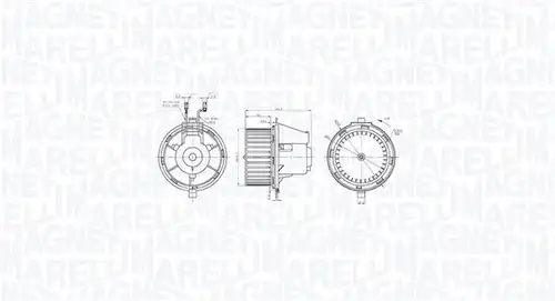вентилатор вътрешно пространство MAGNETI MARELLI 069412770010