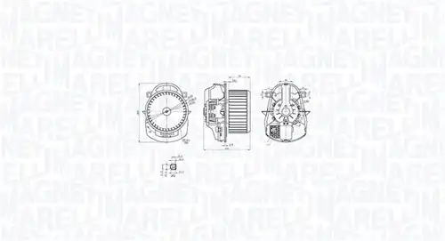 вентилатор вътрешно пространство MAGNETI MARELLI 069412771010