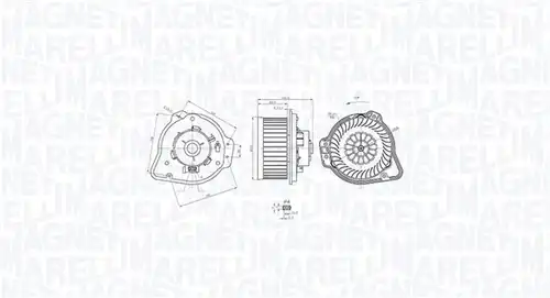 вентилатор вътрешно пространство MAGNETI MARELLI 069412772010