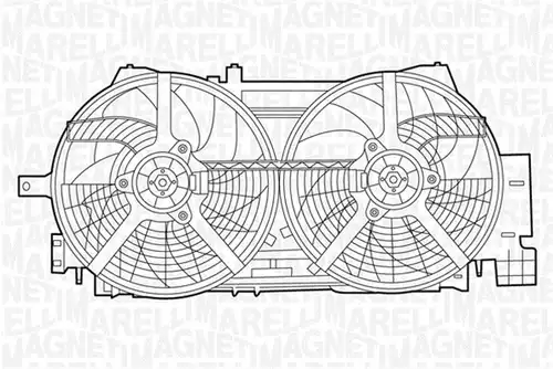 вентилатор, охлаждане на двигателя MAGNETI MARELLI 069422436010