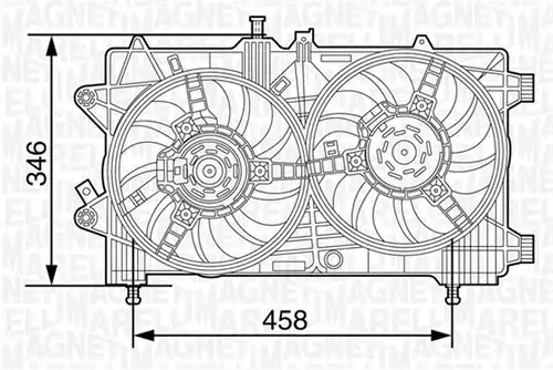 вентилатор, охлаждане на двигателя MAGNETI MARELLI 069422447010