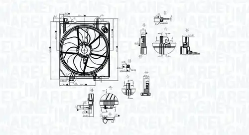 вентилатор, охлаждане на двигателя MAGNETI MARELLI 069422787010