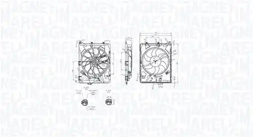 вентилатор, охлаждане на двигателя MAGNETI MARELLI 069422849010