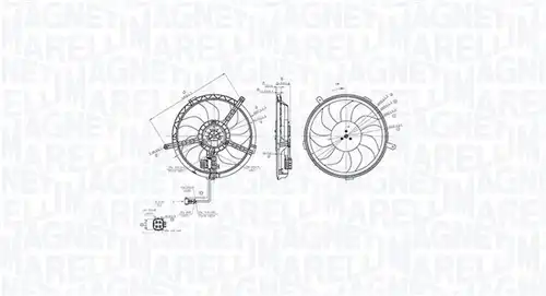 вентилатор, охлаждане на двигателя MAGNETI MARELLI 069422850010